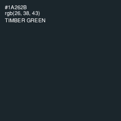 #1A262B - Timber Green Color Image